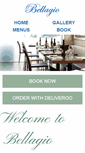 Mobile Screenshot of bellagiorestaurant.ie